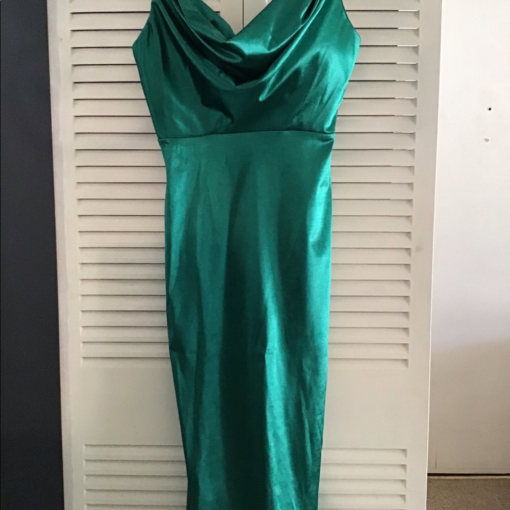 Cowl neck dress